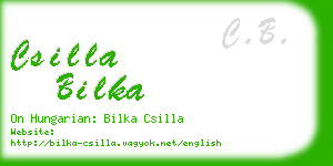 csilla bilka business card